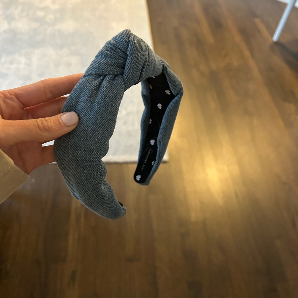 LELE SADOUGHI Denim knotted headband